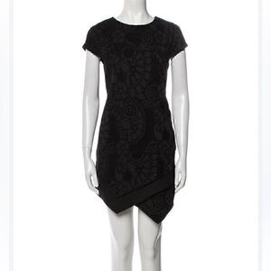 LINE & DOT Printed Black Dress size:S